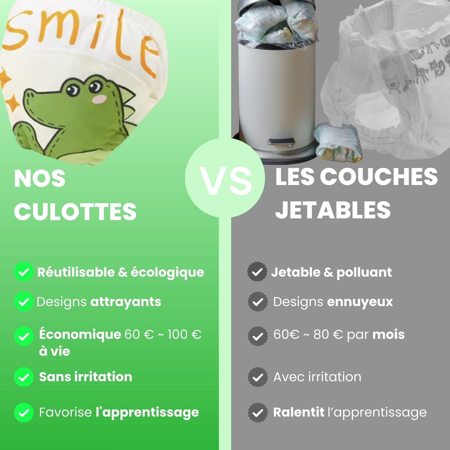 couche crocodiles