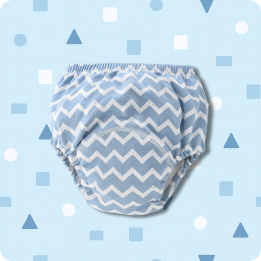 Culottes d'apprentissage - Zigzagou bleu